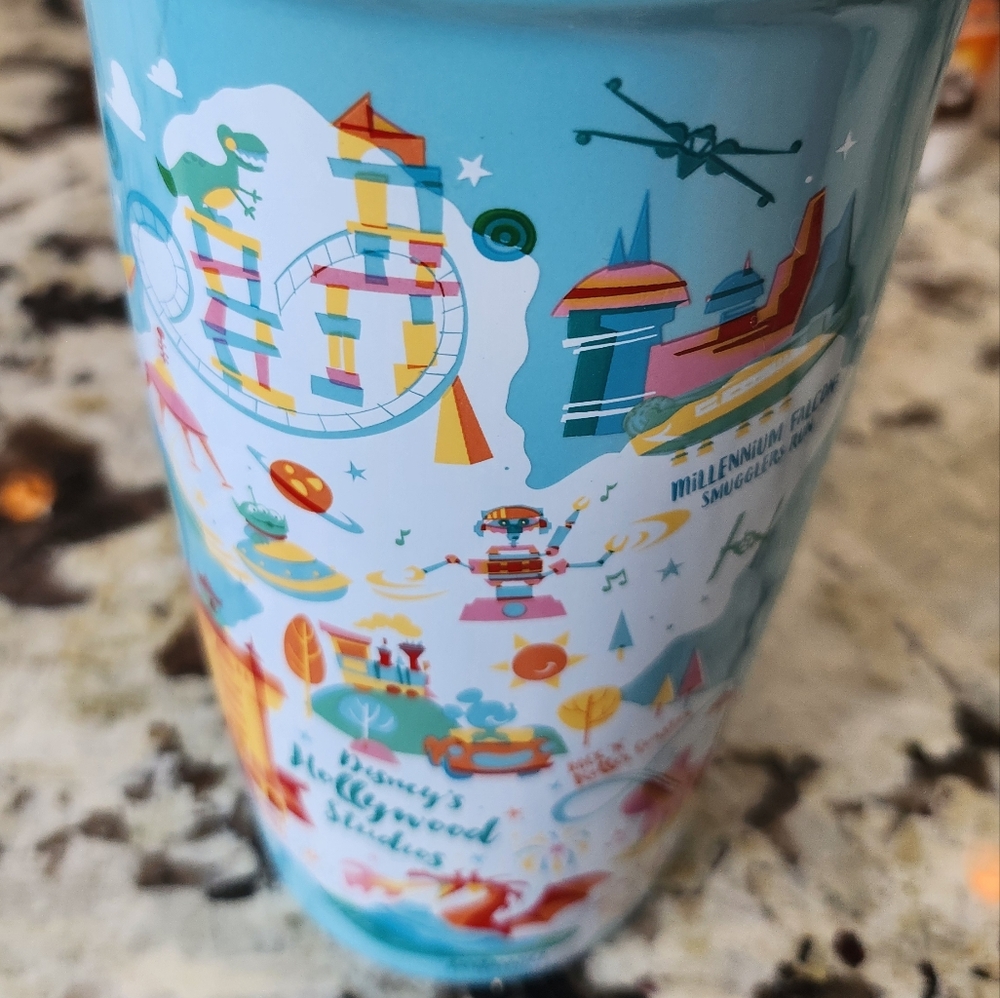 Hollywood studios Starbucks mug with lid